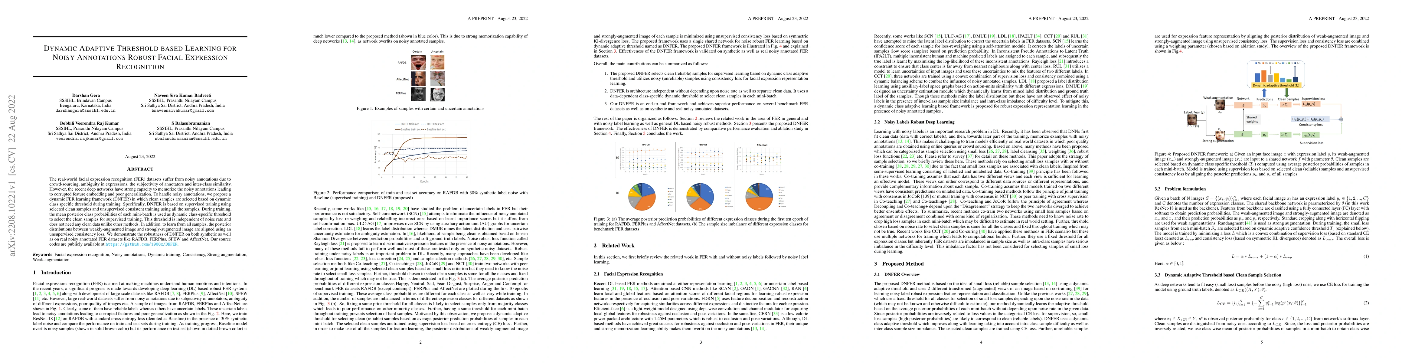 Thumbnail for Dynamic Adaptive Threshold based Learning for Noisy Annotations Robust
  Facial Expression Recognition