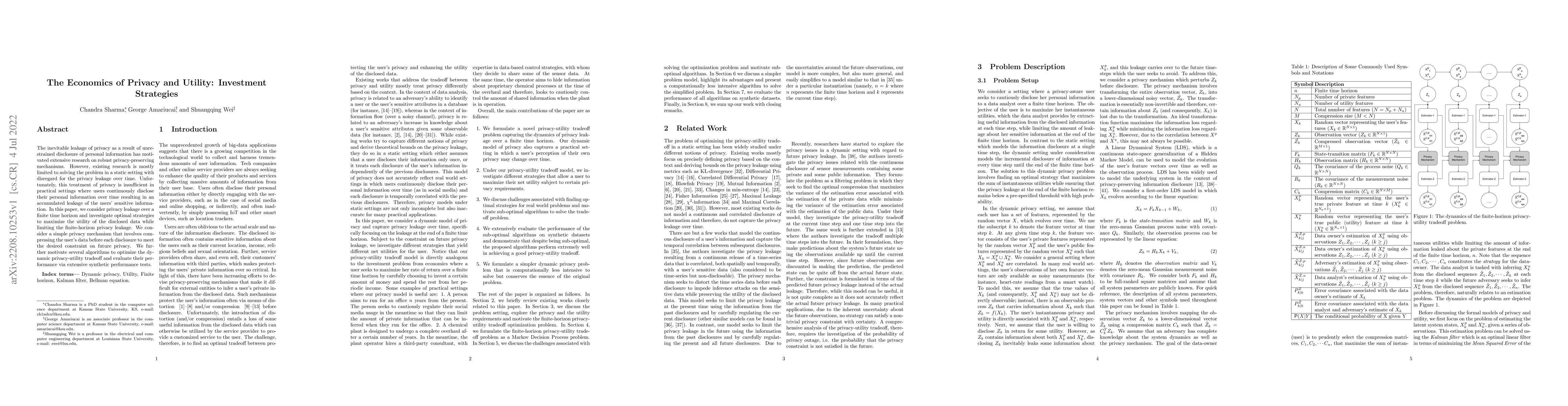 Thumbnail for The Economics of Privacy and Utility: Investment Strategies