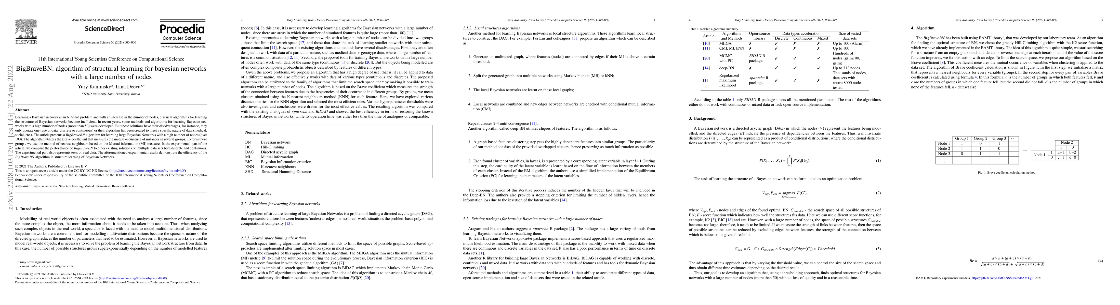 Thumbnail for BigBraveBN: algorithm of structural learning for bayesian networks with
  a large number of nodes