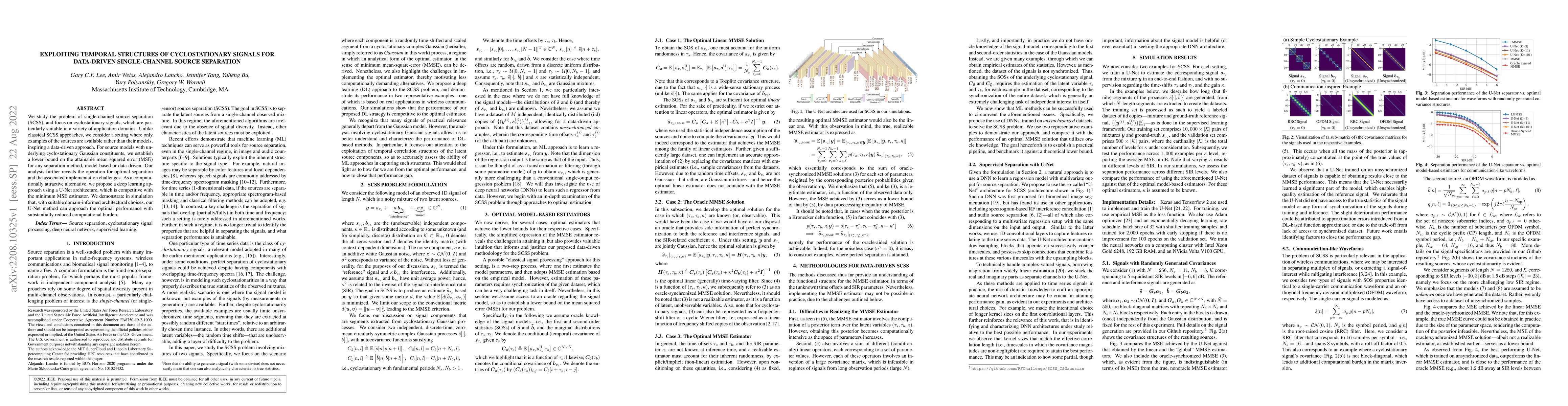 Thumbnail for Exploiting Temporal Structures of Cyclostationary Signals for
  Data-Driven Single-Channel Source Separation