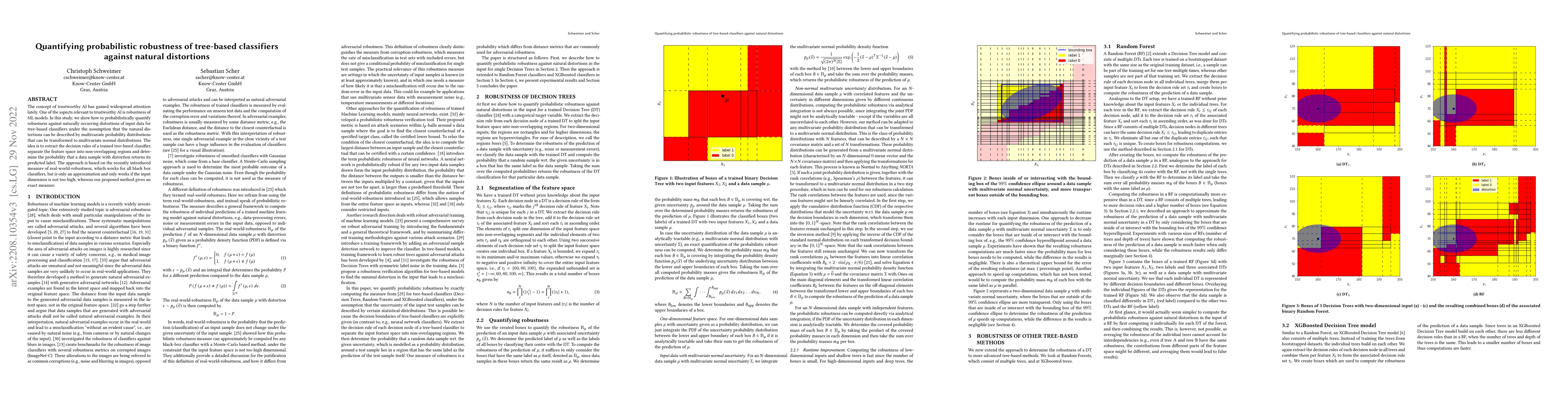 Thumbnail for Quantifying probabilistic robustness of tree-based classifiers against
  natural distortions