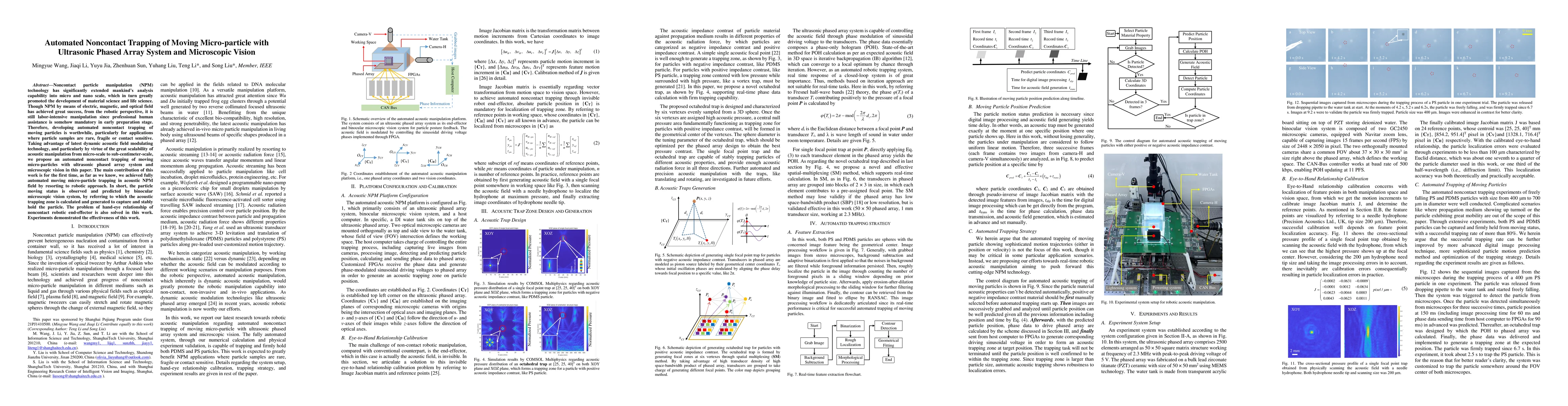 Thumbnail for Automated Noncontact Trapping of Moving Micro-particle with Ultrasonic
  Phased Array System and Microscopic Vision