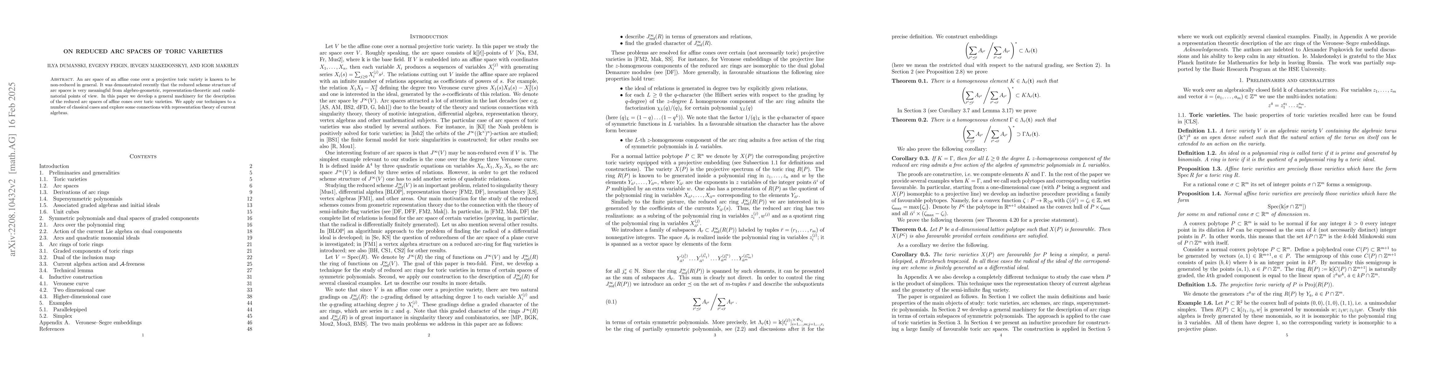 Thumbnail for On reduced arc spaces of toric varieties