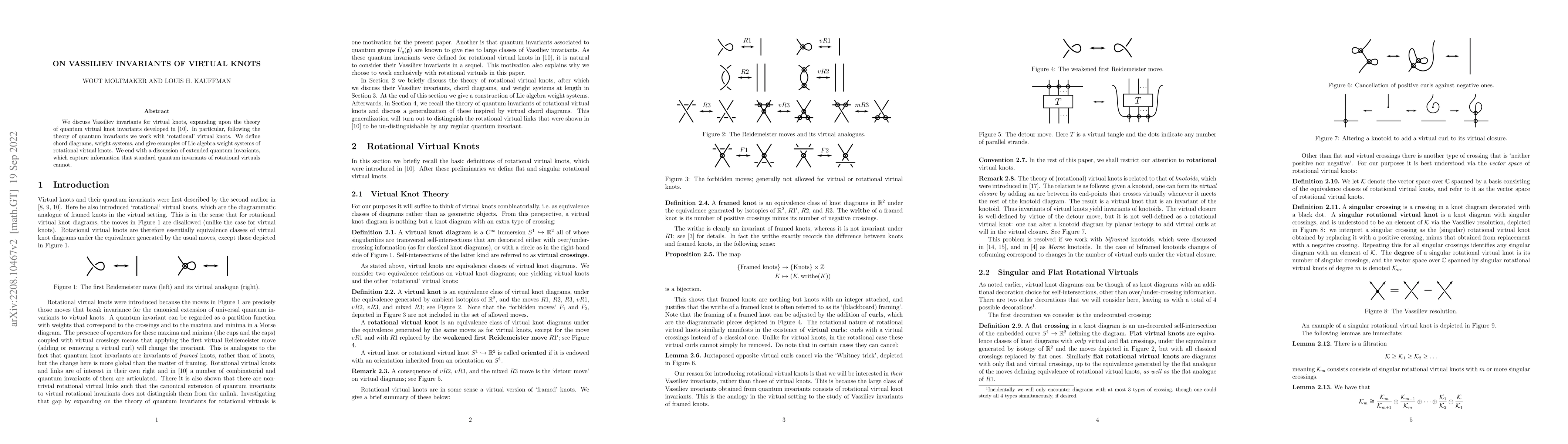 Thumbnail for On Vassiliev Invariants of Virtual Knots
