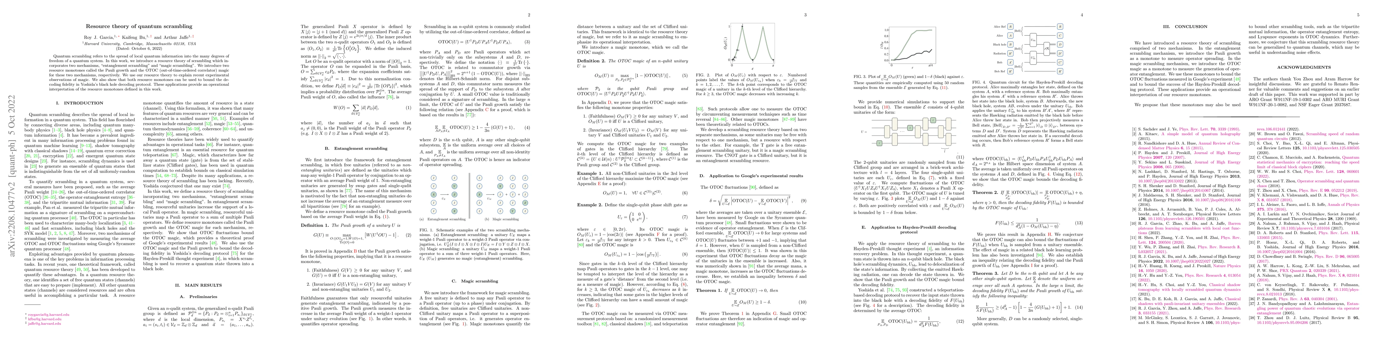 Thumbnail for Resource theory of quantum scrambling