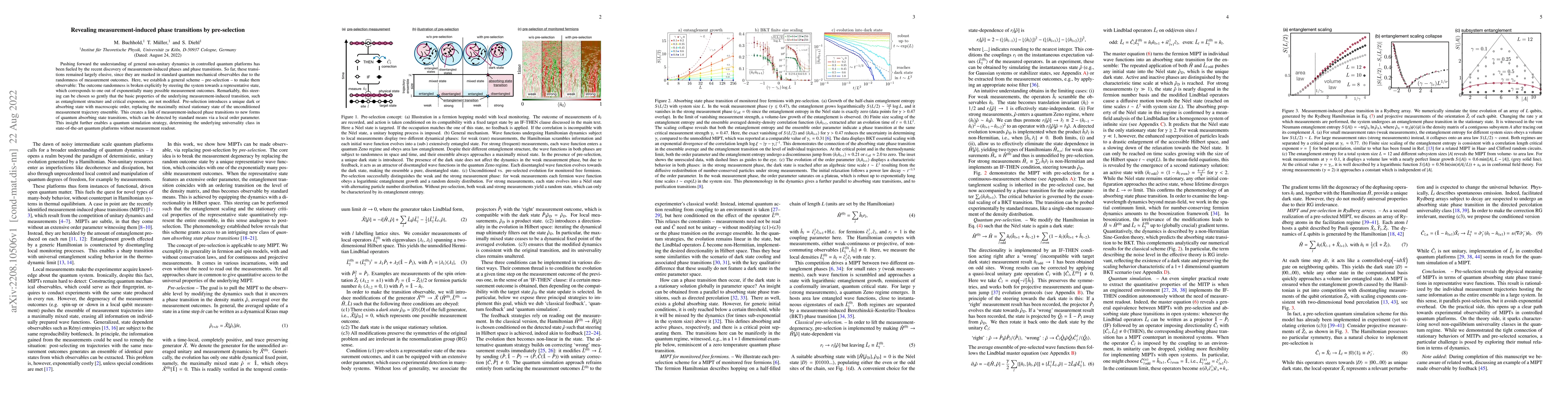 Thumbnail for Revealing measurement-induced phase transitions by pre-selection