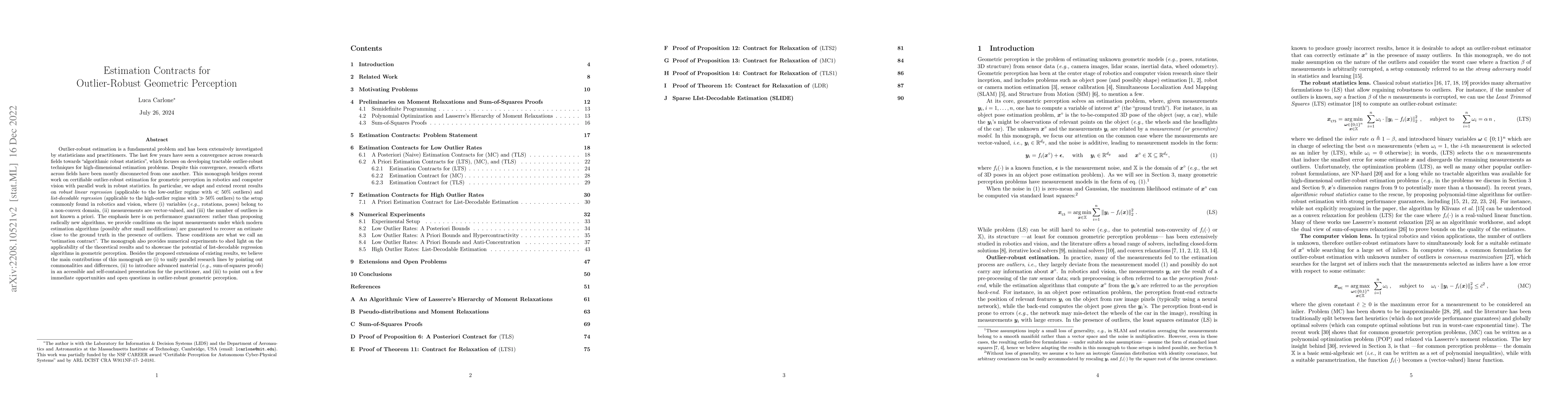 Thumbnail for Estimation Contracts for Outlier-Robust Geometric Perception