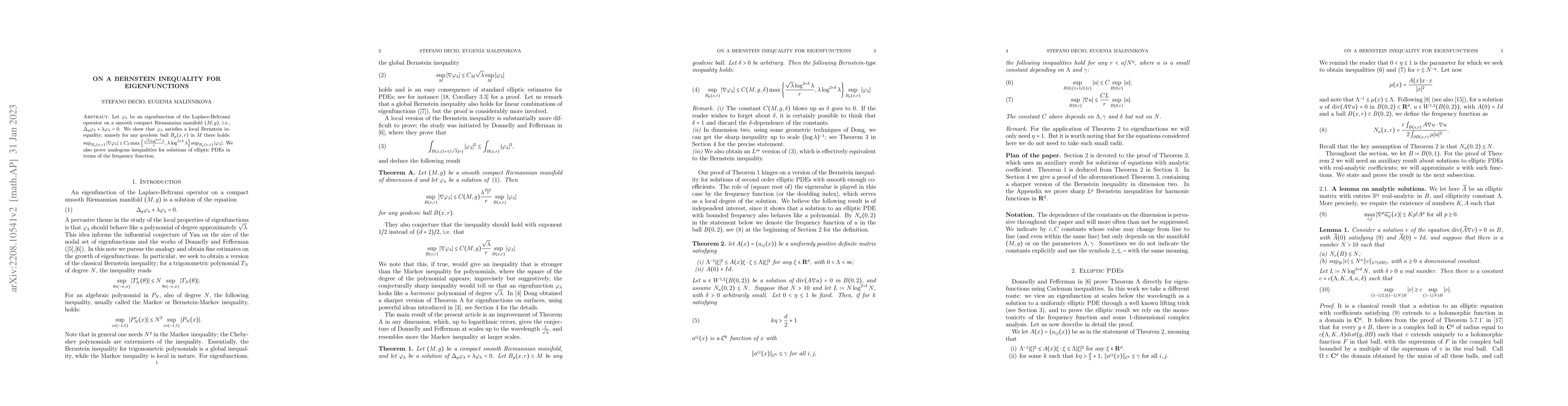 Thumbnail for On a Bernstein inequality for eigenfunctions