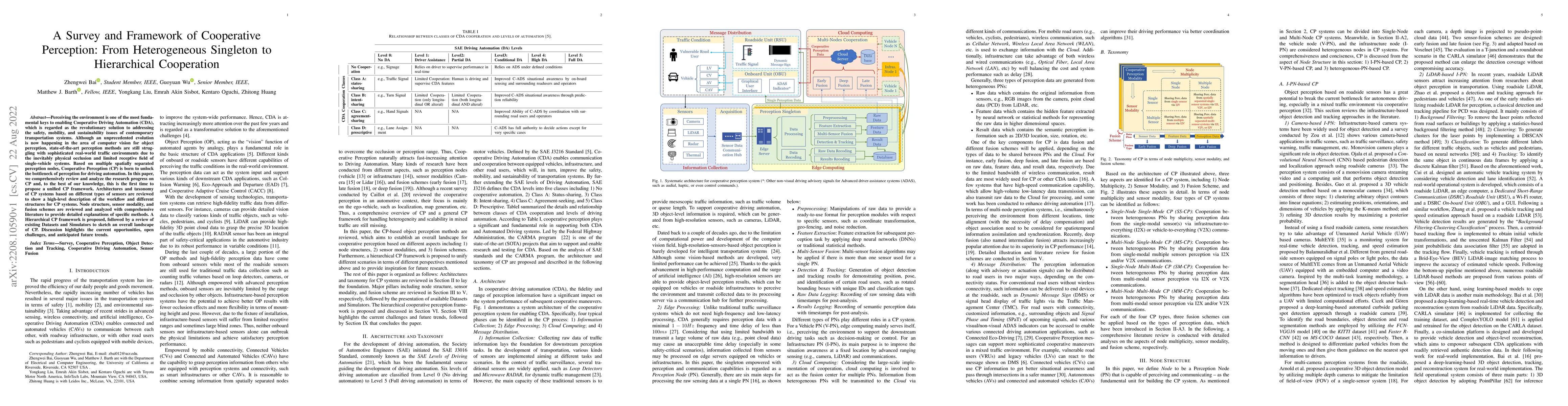 Thumbnail for A Survey and Framework of Cooperative Perception: From Heterogeneous
  Singleton to Hierarchical Cooperation