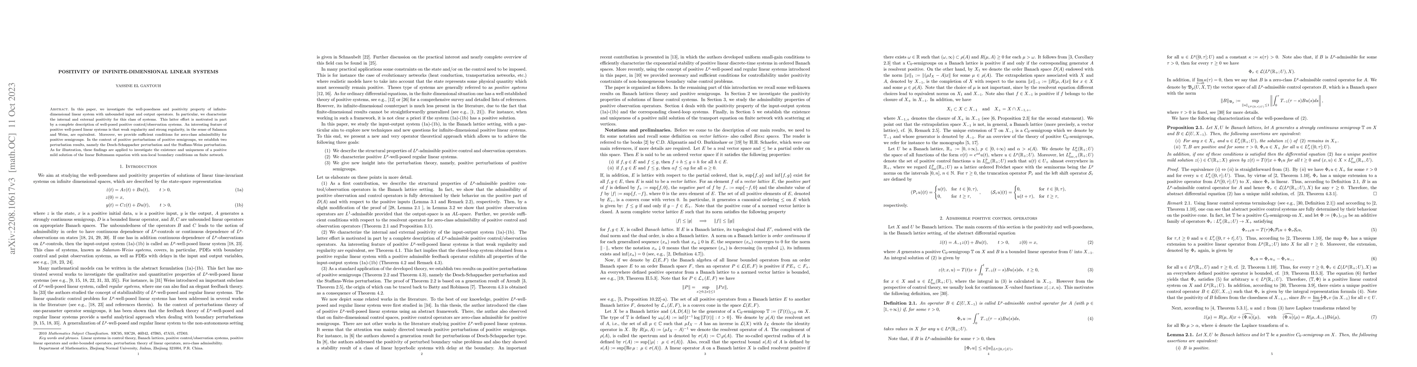 Thumbnail for Positivity of infinite-dimensional linear systems