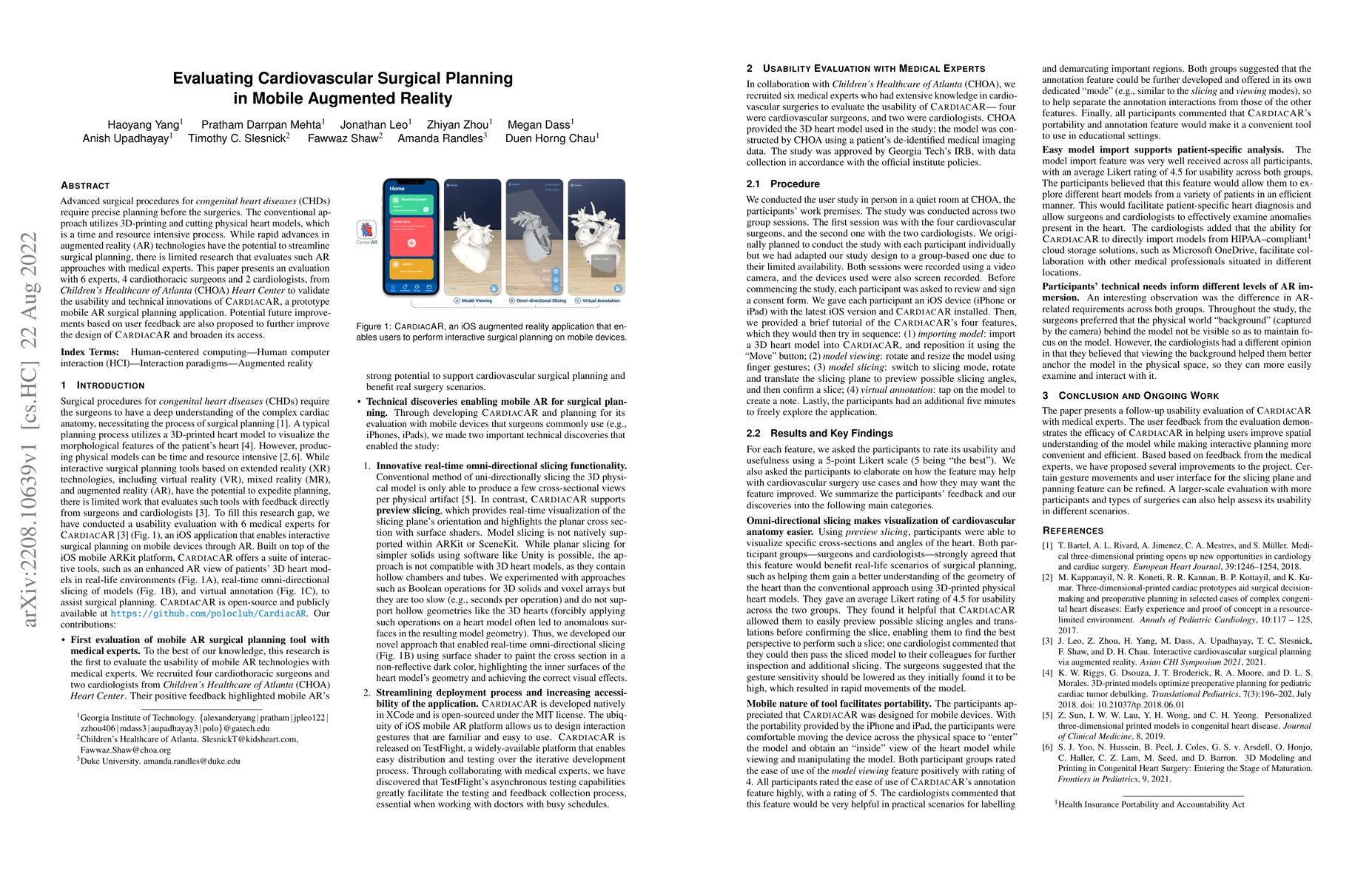 Thumbnail for Evaluating Cardiovascular Surgical Planning in Mobile Augmented Reality