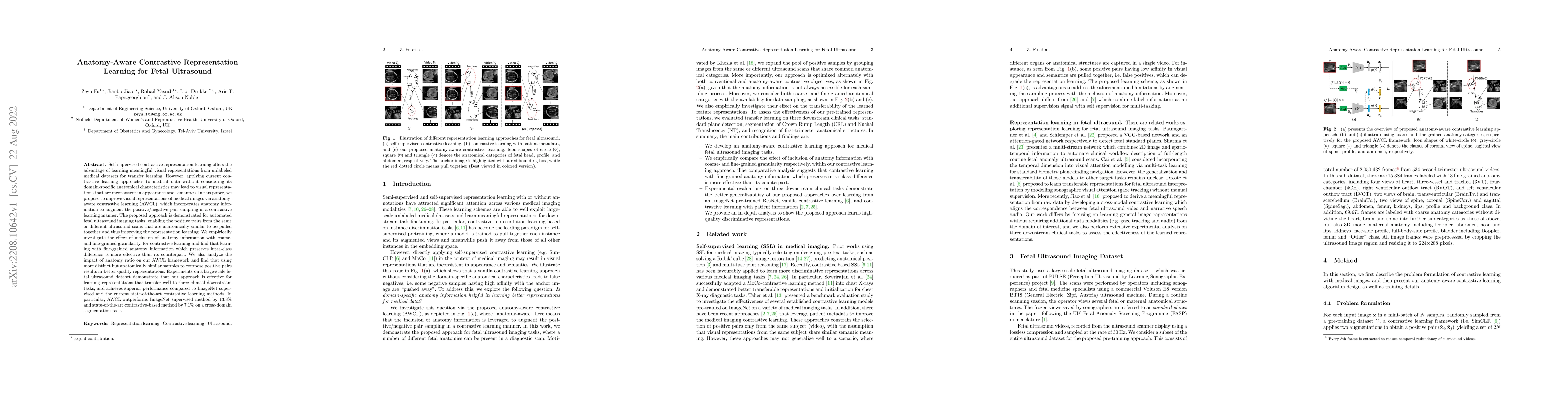 Thumbnail for Anatomy-Aware Contrastive Representation Learning for Fetal Ultrasound
