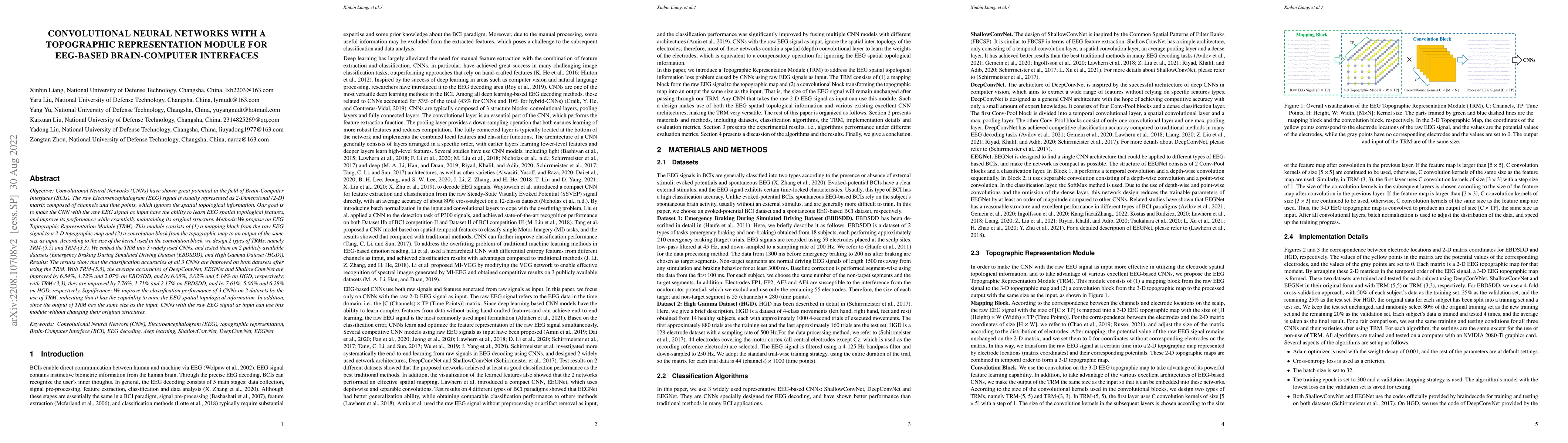 Thumbnail for Convolutional Neural Networks with A Topographic Representation Module
  for EEG-Based Brain-Computer Interfaces