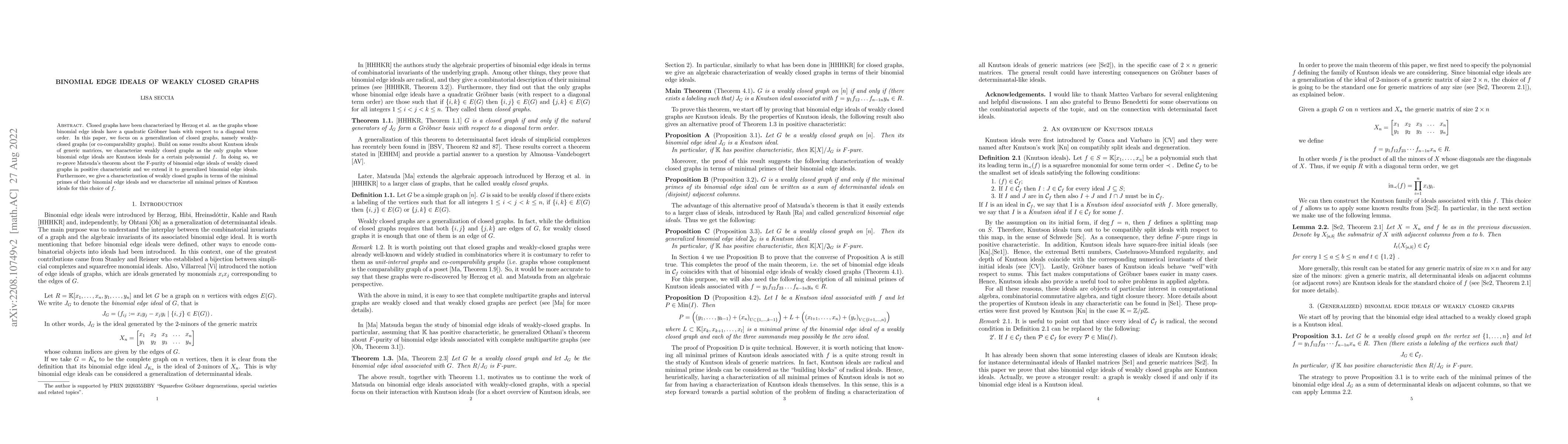 Thumbnail for Binomial edge ideals of weakly closed graphs