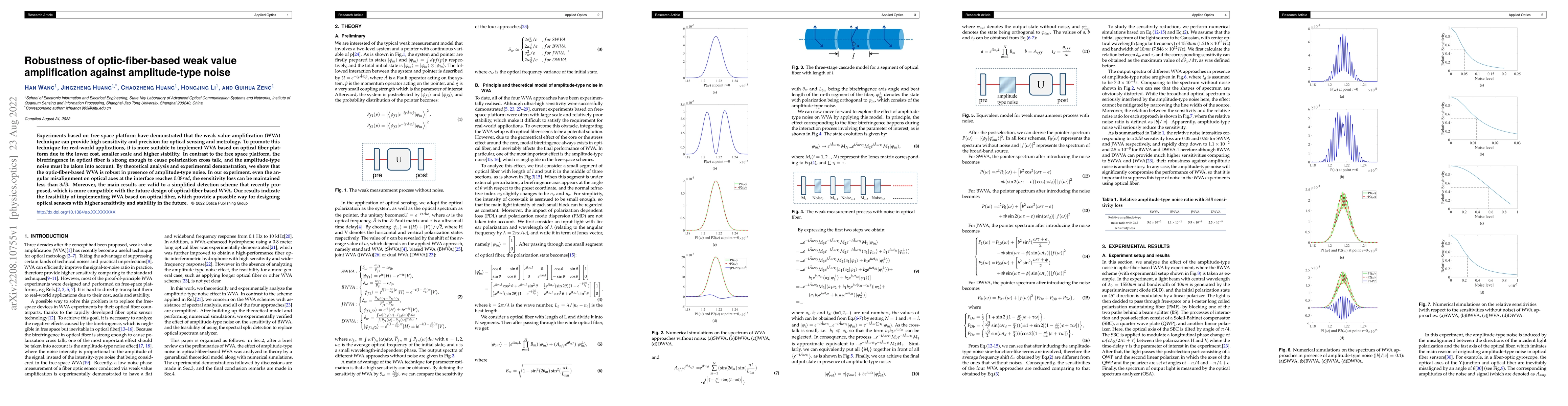 Thumbnail for Robustness of optic-fiber-based weak value amplification against
  amplitude-type noise