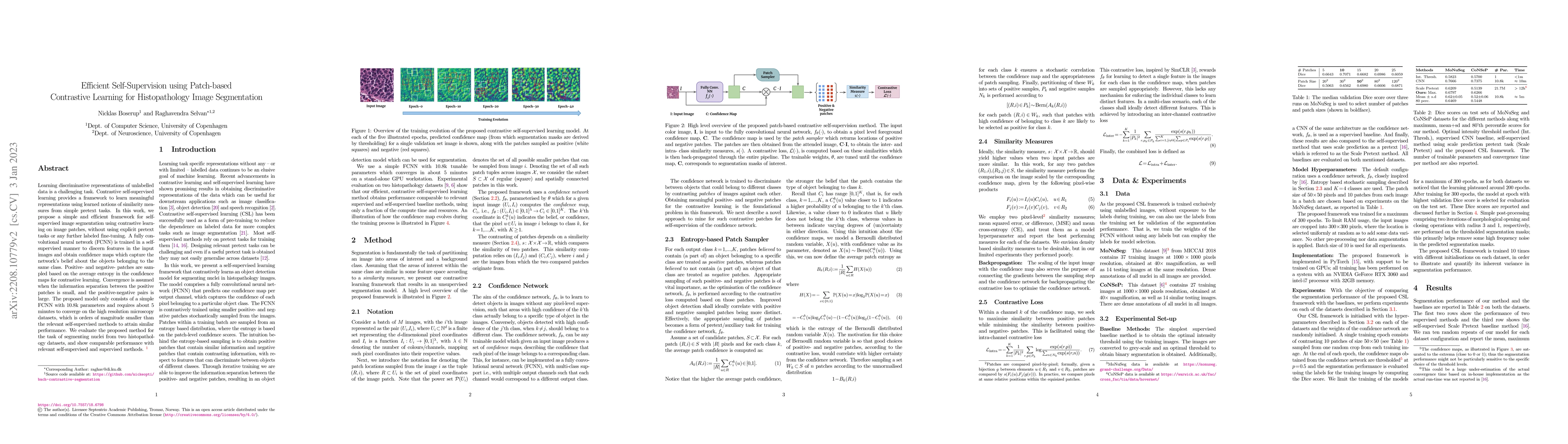 Thumbnail for Efficient Self-Supervision using Patch-based Contrastive Learning for
  Histopathology Image Segmentation