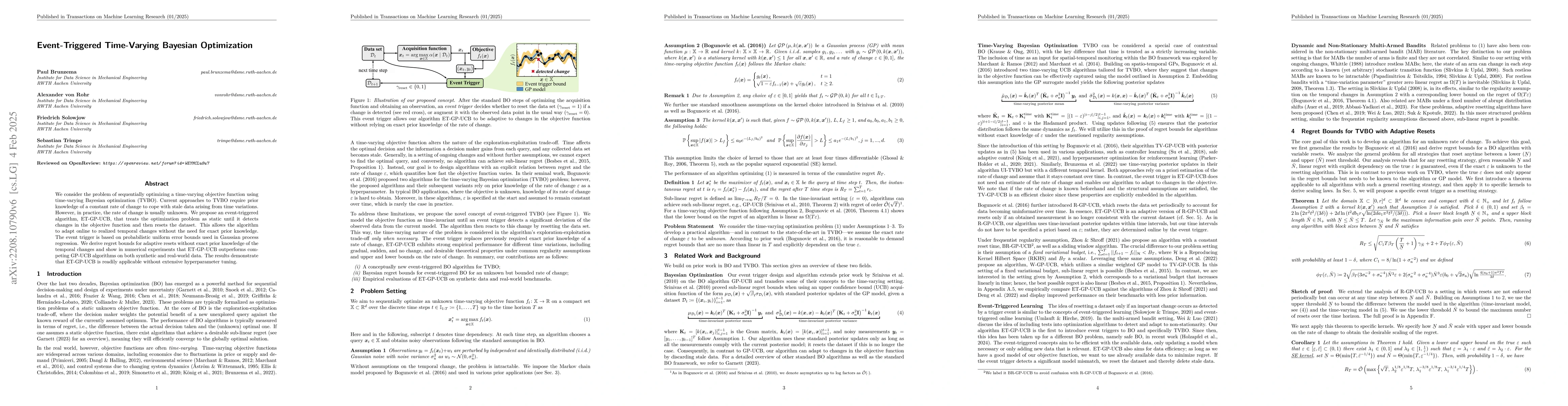 Thumbnail for Event-Triggered Time-Varying Bayesian Optimization