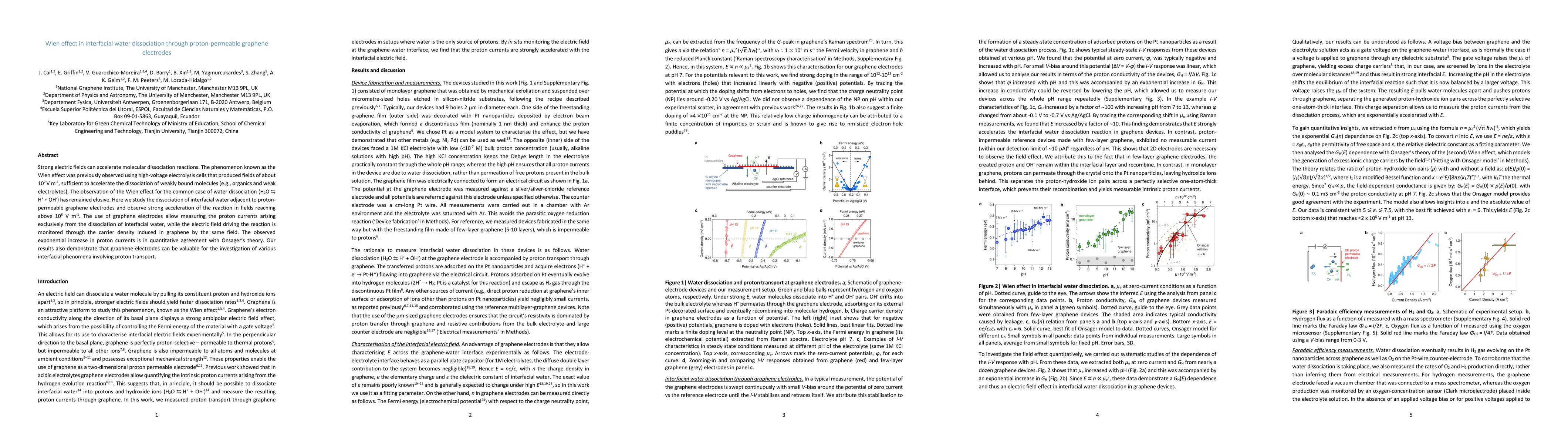 Thumbnail for Wien effect in interfacial water dissociation through proton-permeable
  graphene electrodes