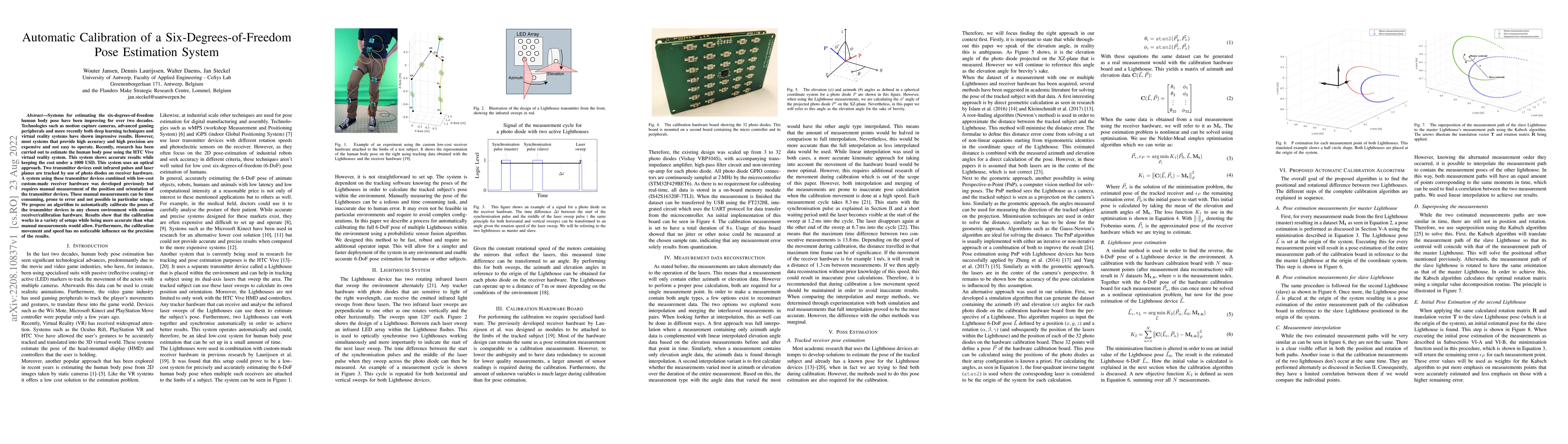Thumbnail for Automatic Calibration of a Six-Degrees-of-Freedom Pose Estimation System