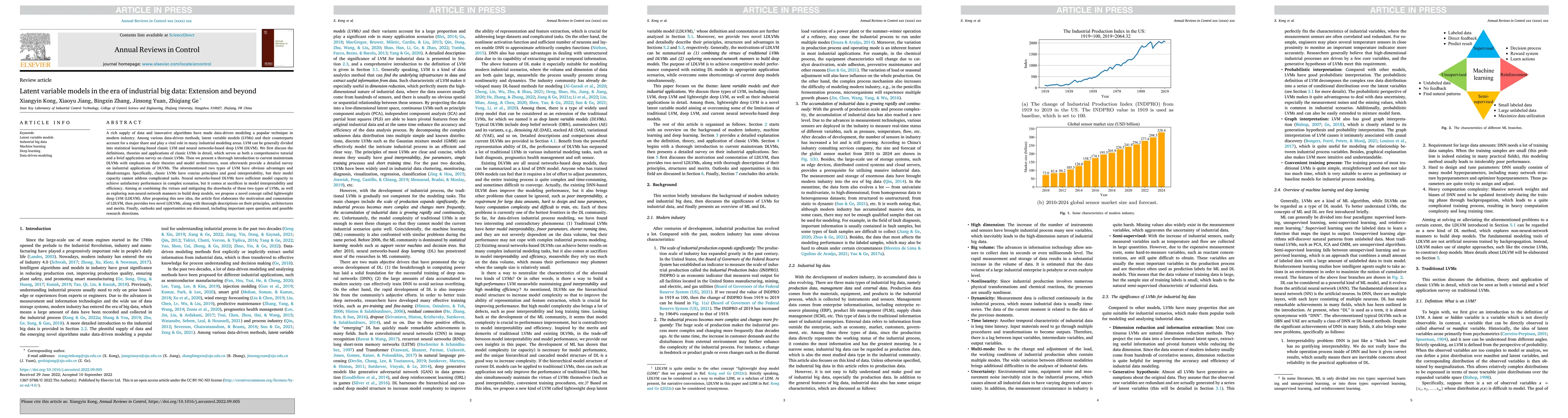 Thumbnail for Latent Variable Models in the Era of Industrial Big Data: Extension and
  Beyond