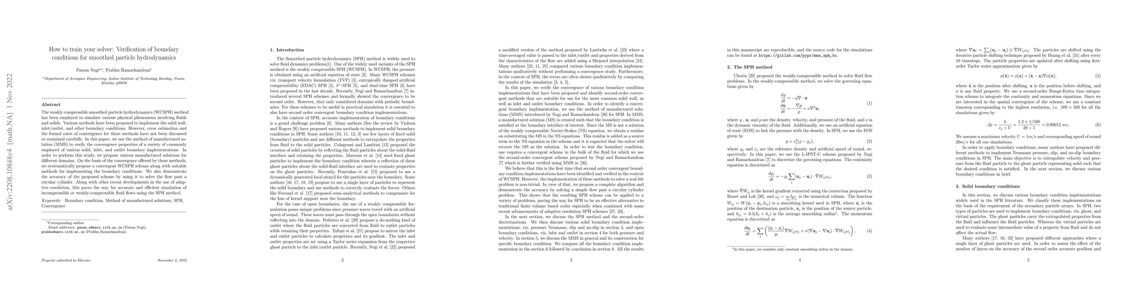 Thumbnail for How to train your solver: Verification of boundary conditions for
  smoothed particle hydrodynamics