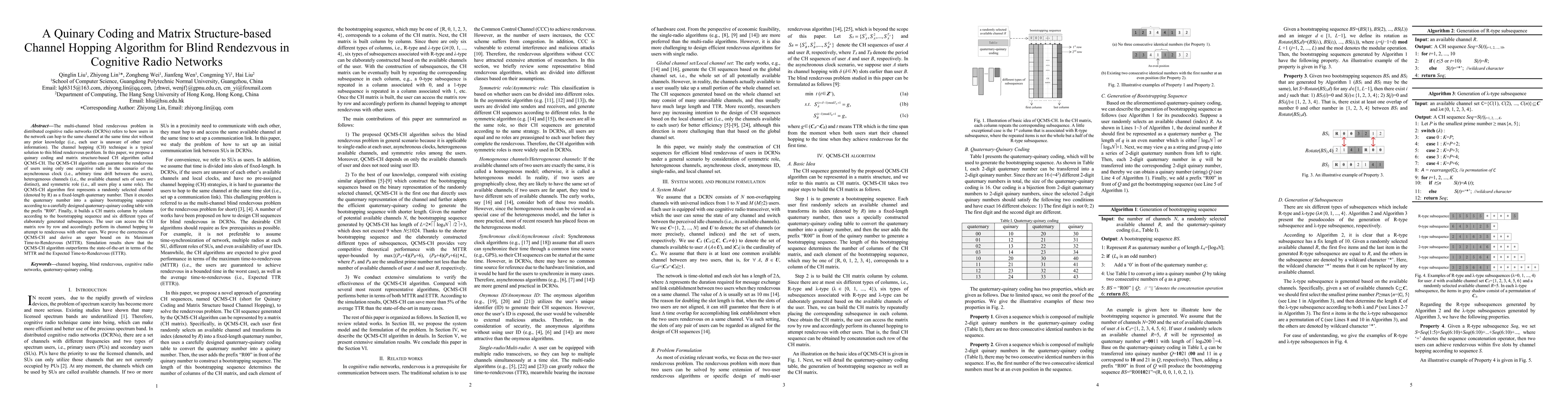 Thumbnail for A Quinary Coding and Matrix Structure-based Channel Hopping Algorithm
  for Blind Rendezvous in Cognitive Radio Networks