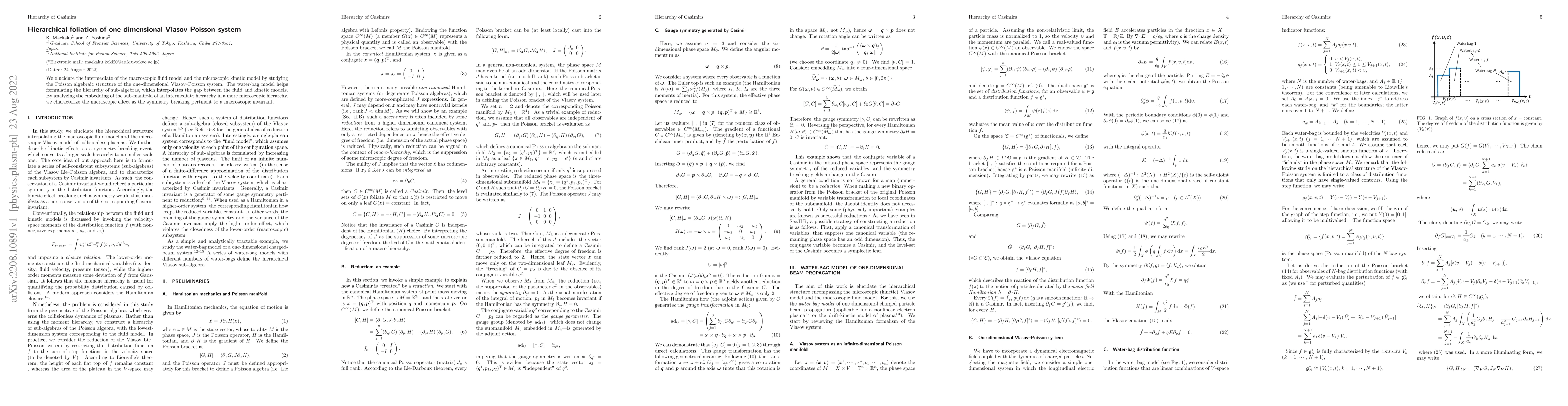 Thumbnail for Hierarchical foliation of one-dimensional Vlasov-Poisson system