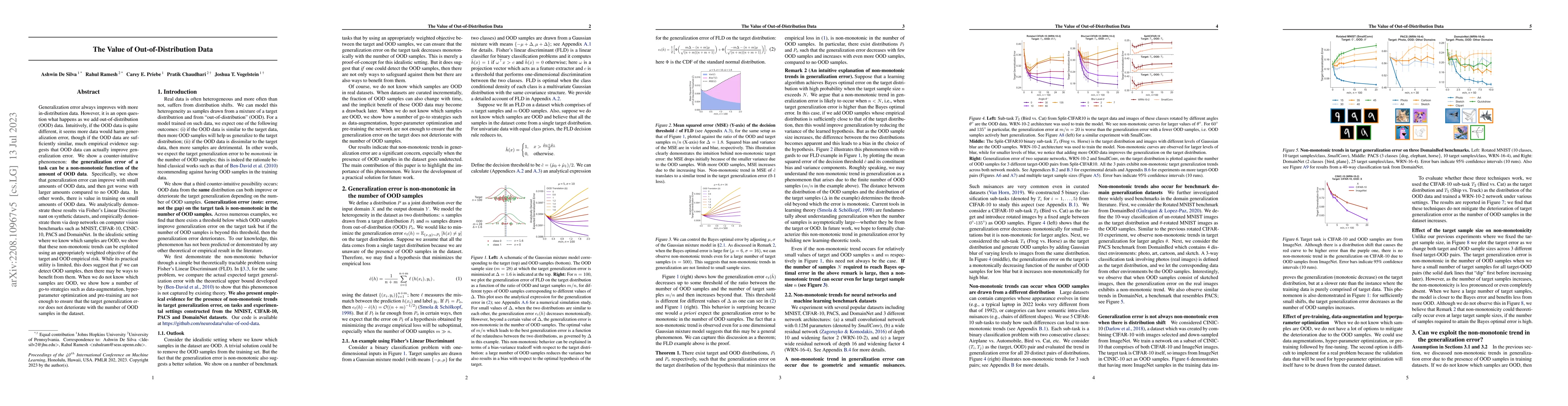 Thumbnail for The Value of Out-of-Distribution Data