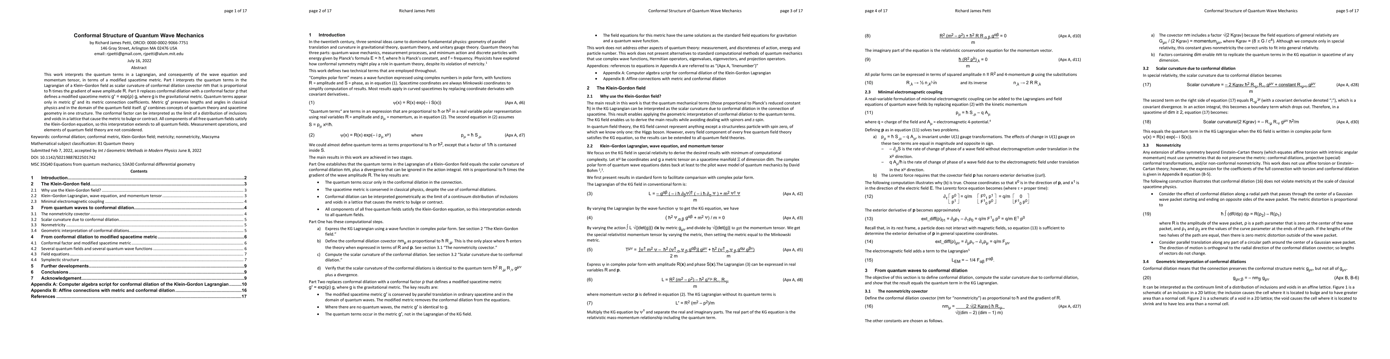 Thumbnail for Conformal Structure of Quantum Wave Mechanics