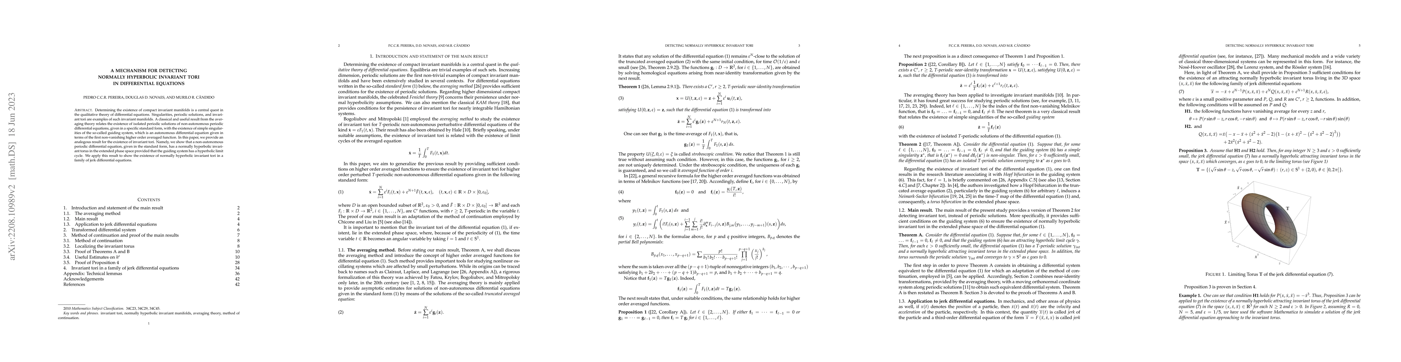 Thumbnail for A mechanism for detecting normally hyperbolic invariant tori in
  differential equations