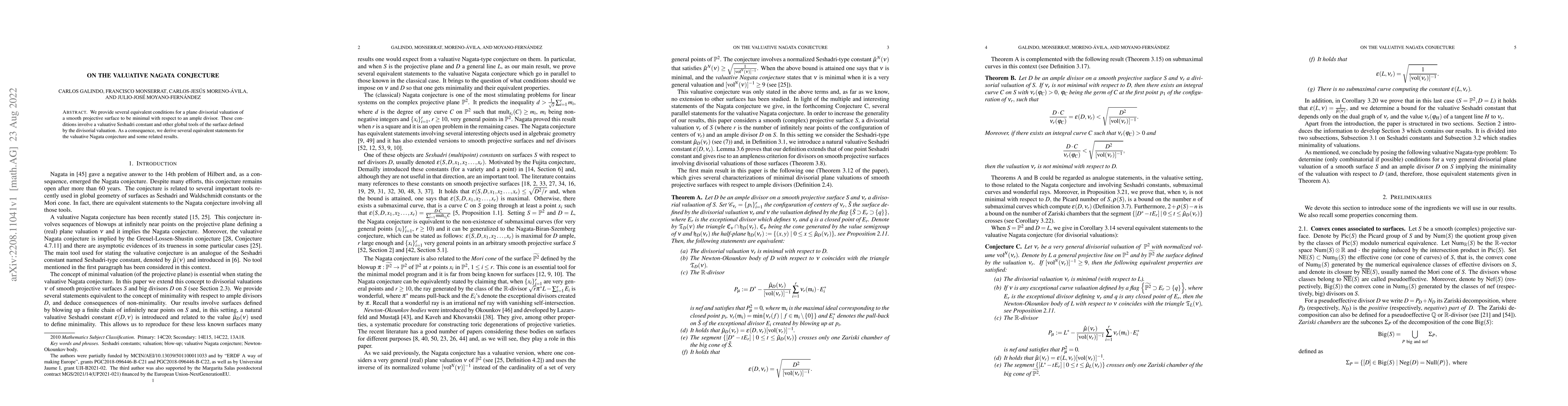 Thumbnail for On the valuative Nagata conjecture