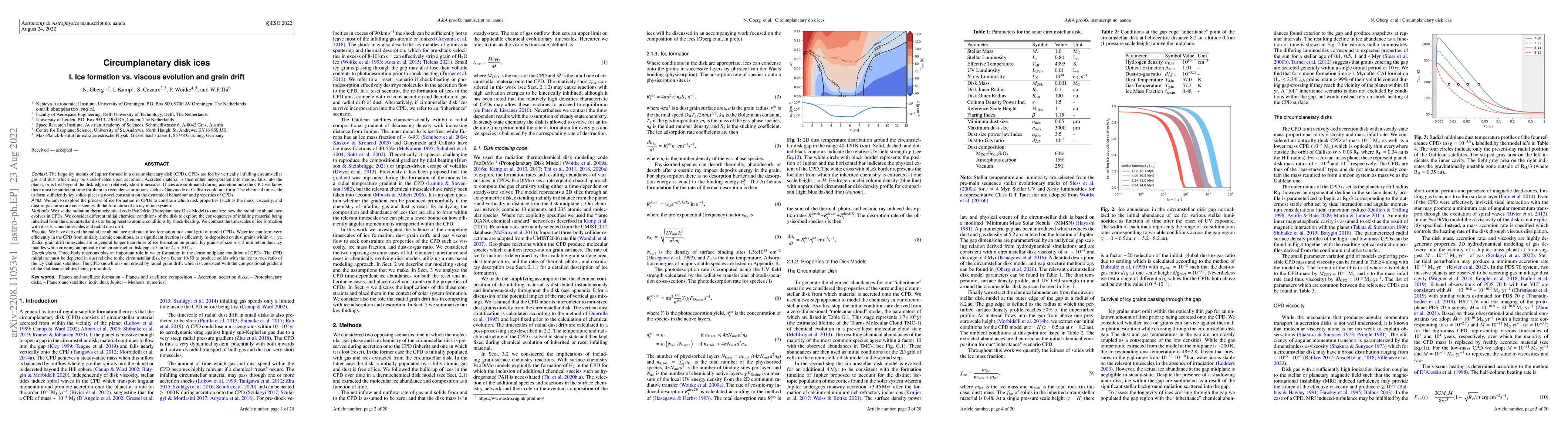 Thumbnail for Circumplanetary disk ices. I. Ice formation vs. viscous evolution and
  grain drift