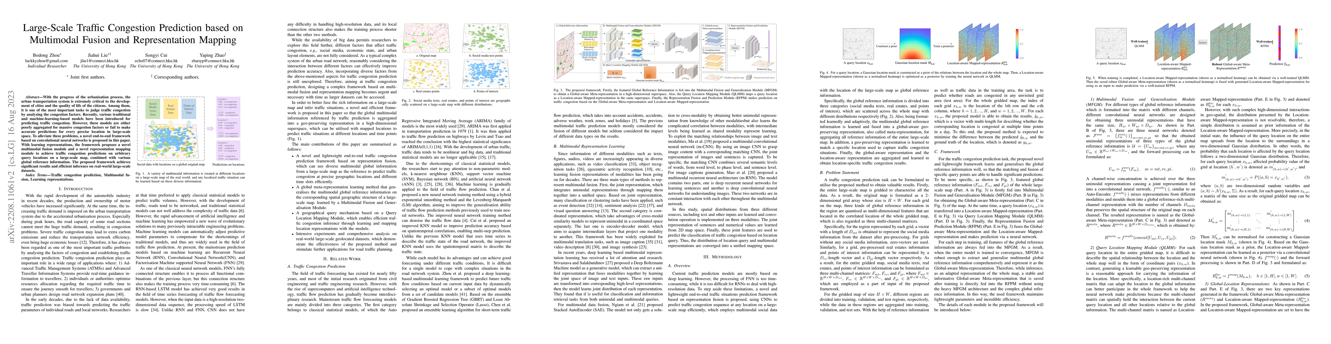Thumbnail for Large-Scale Traffic Congestion Prediction based on Multimodal Fusion and
  Representation Mapping