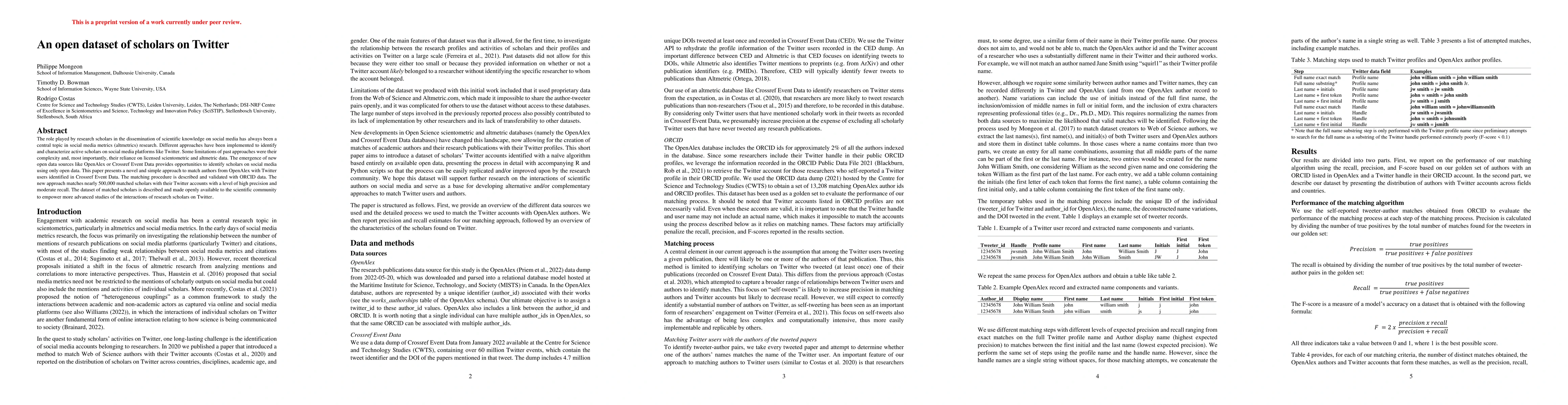 Thumbnail for An open dataset of scholars on Twitter