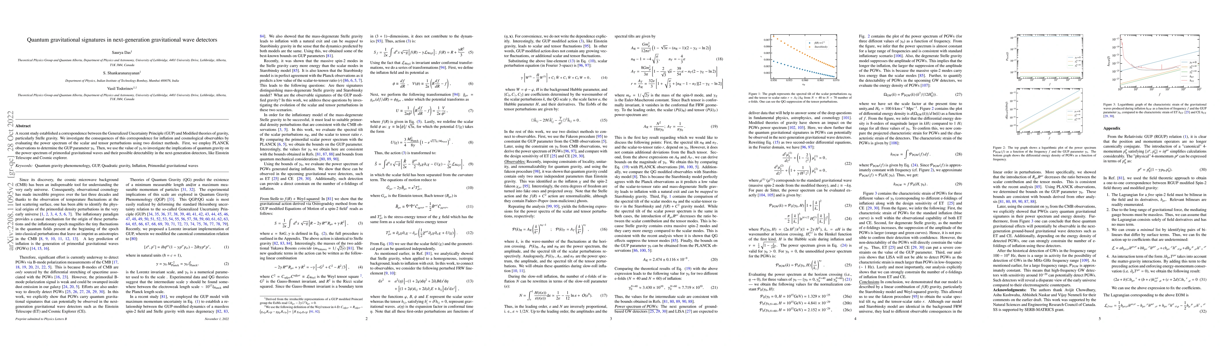 Thumbnail for Quantum gravitational signatures in next-generation gravitational wave
  detectors