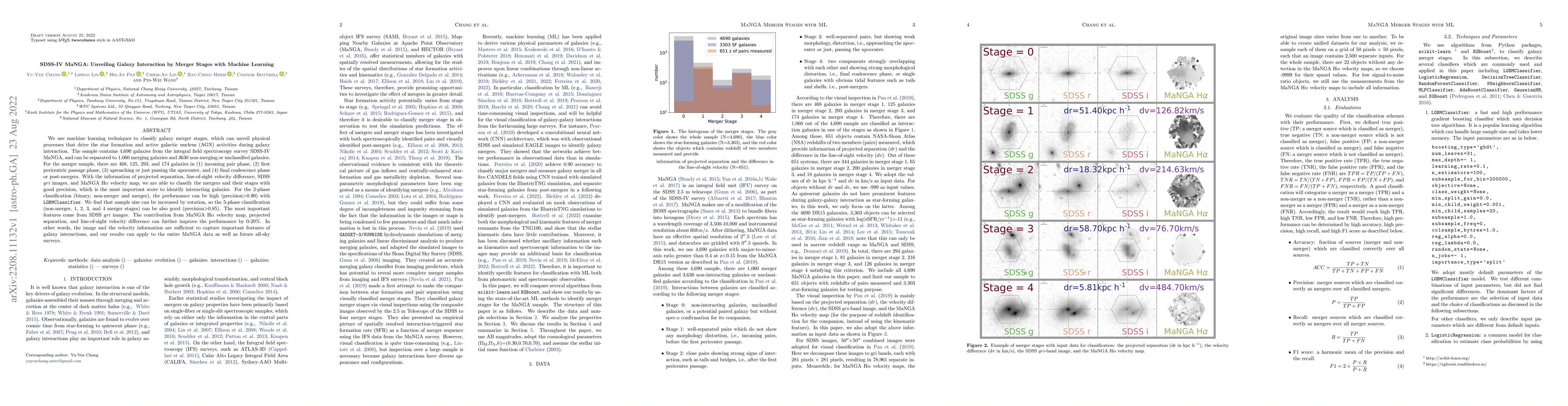 Thumbnail for SDSS-IV MaNGA: Unveiling Galaxy Interaction by Merger Stages with
  Machine Learning