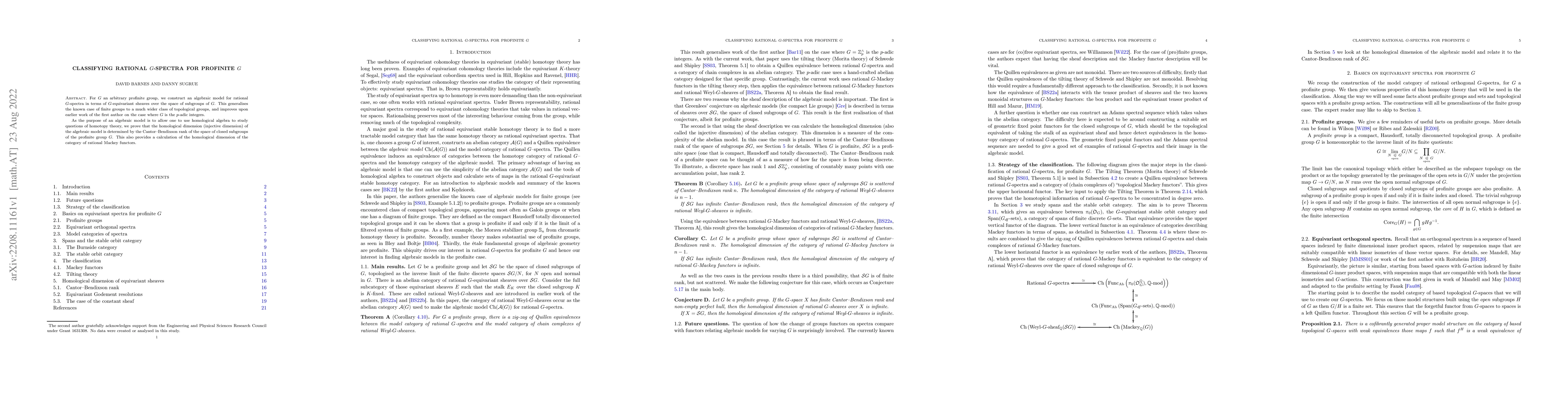 Thumbnail for Classifying rational G-spectra for profinite G