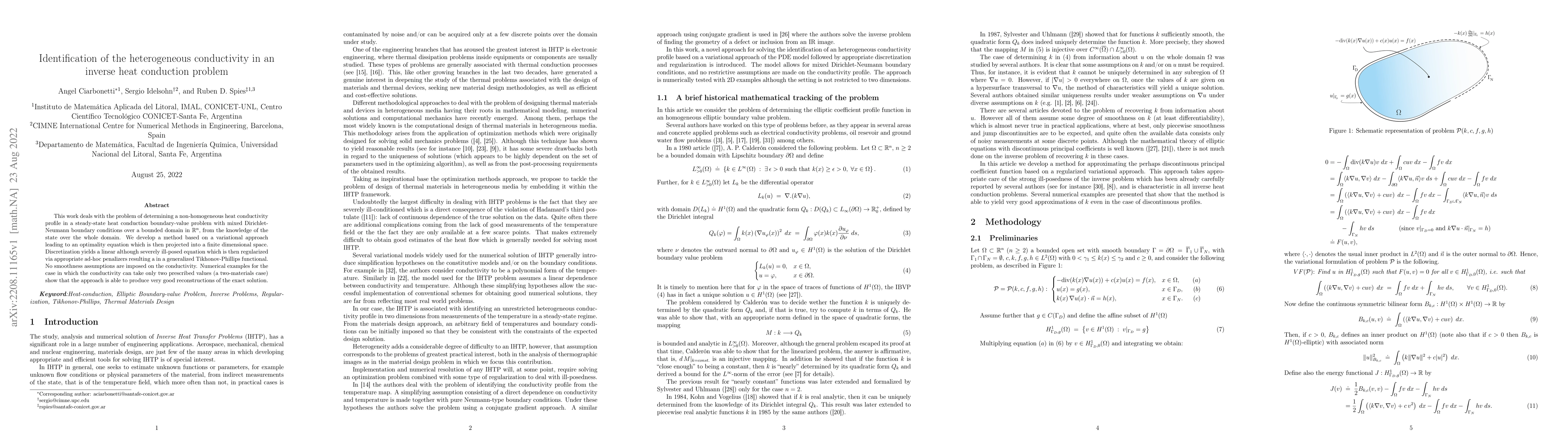 Thumbnail for Identification of the heterogeneous conductivity in an inverse heat
  conduction problem