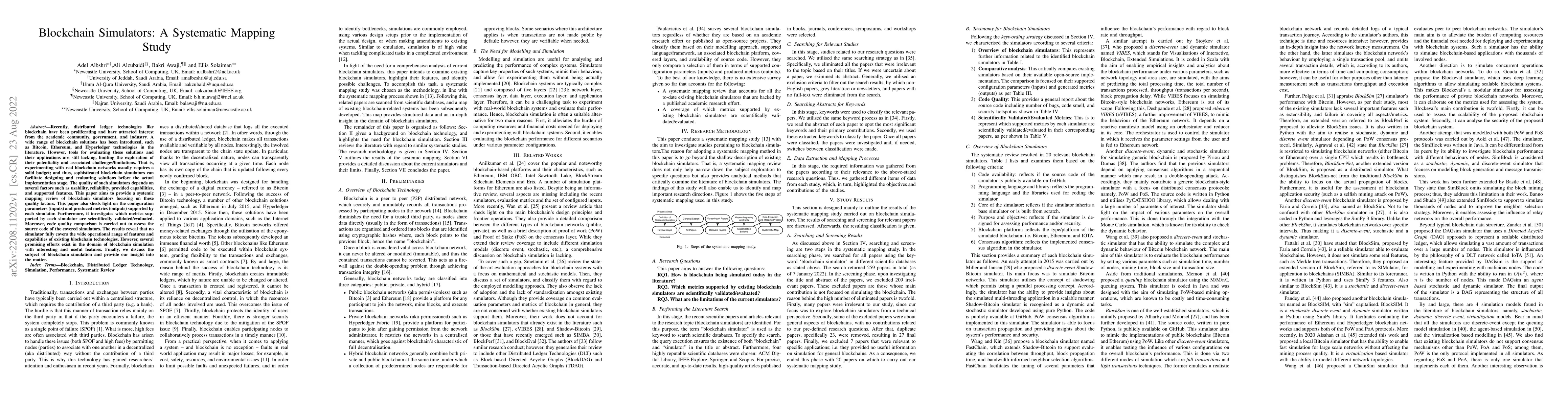 Thumbnail for Blockchain Simulators: A Systematic Mapping Study