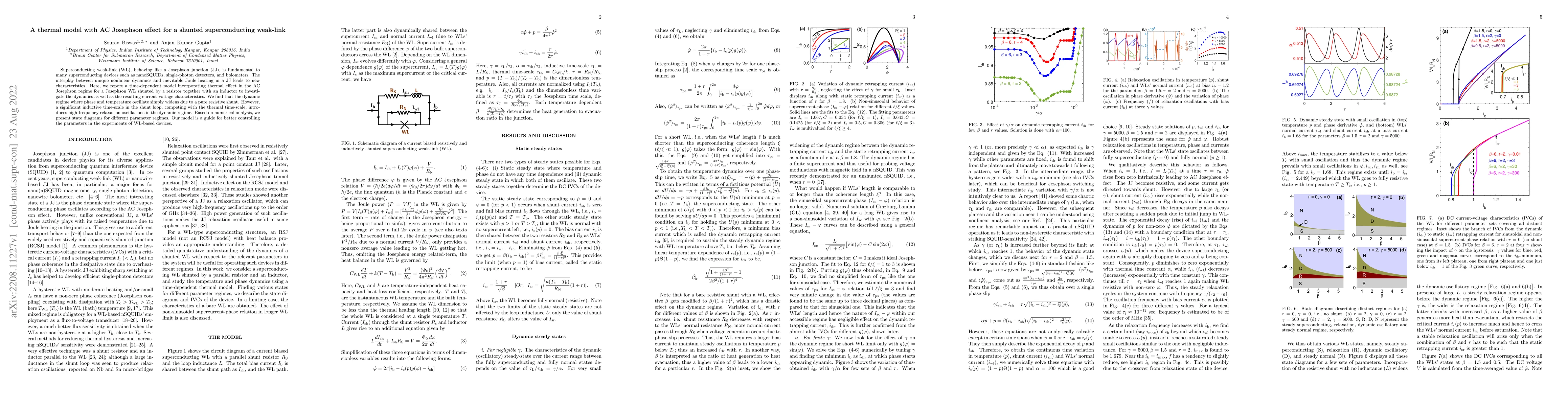 Thumbnail for A thermal model with AC Josephson effect for a shunted superconducting
  weak-link