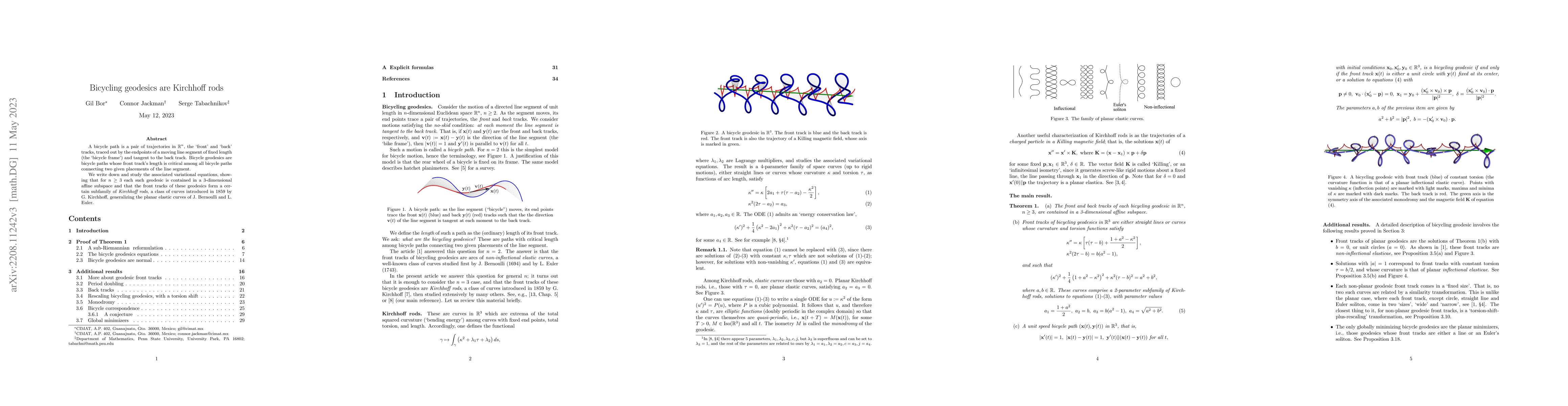 Thumbnail for Bicycling geodesics are Kirchhoff rods