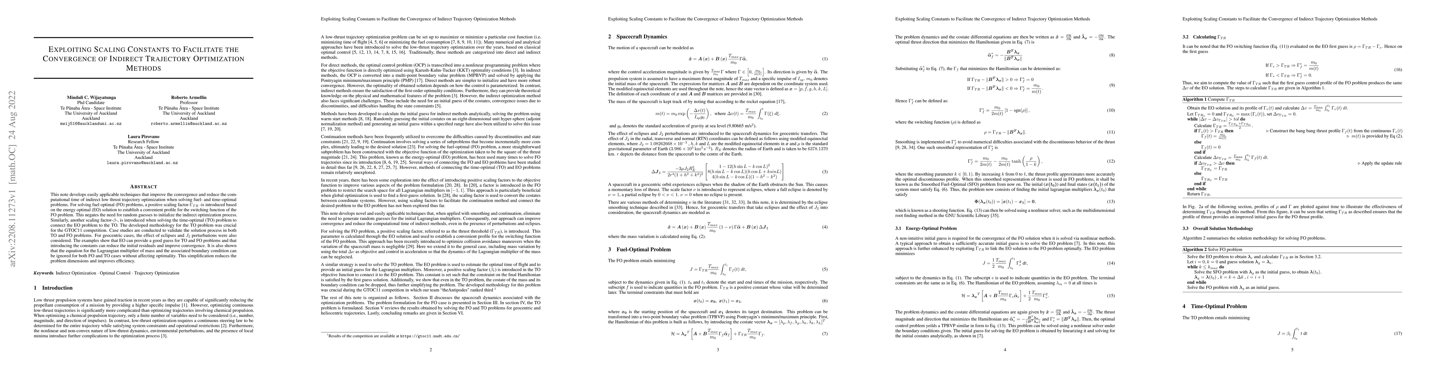 Thumbnail for Exploiting Scaling Constants to Facilitate the Convergence of Indirect
  Trajectory Optimization Methods