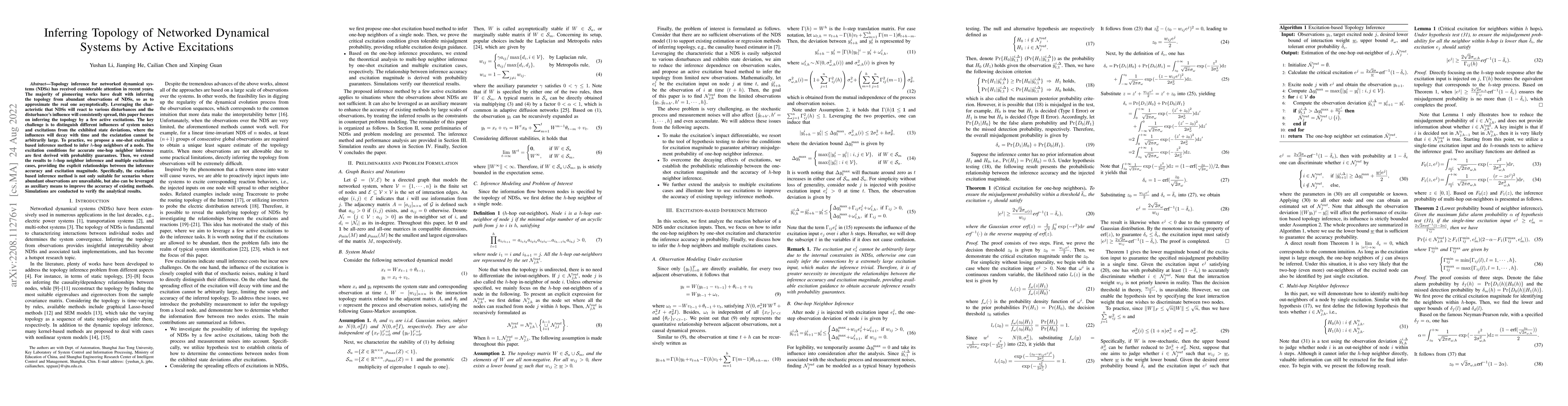 Thumbnail for Inferring Topology of Networked Dynamical Systems by Active Excitations