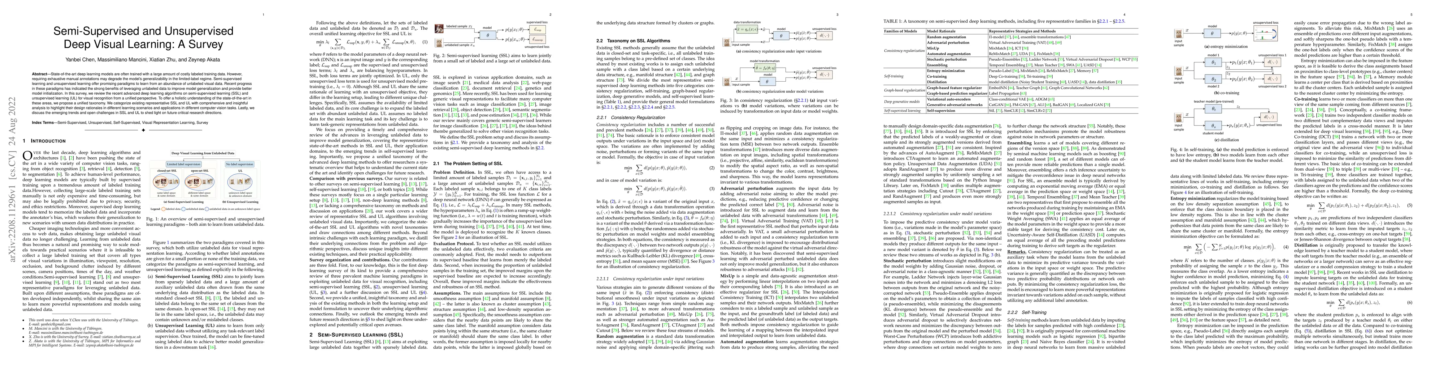 Thumbnail for Semi-Supervised and Unsupervised Deep Visual Learning: A Survey