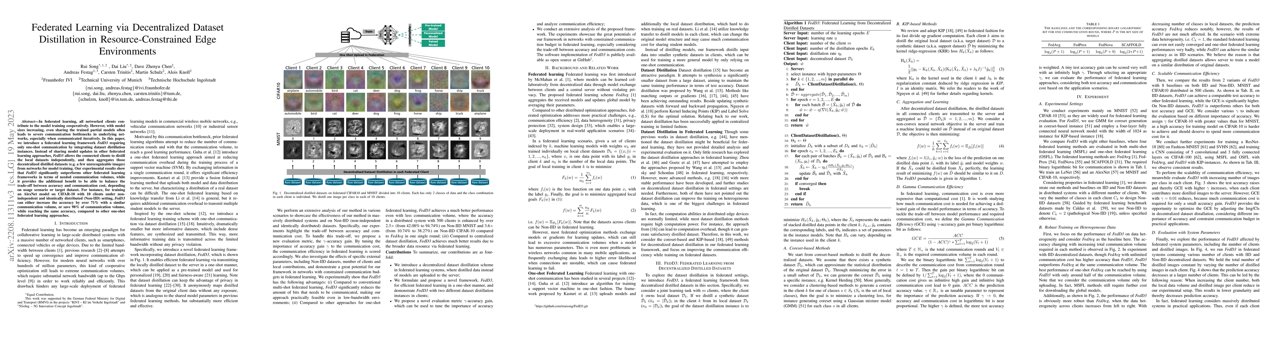 Thumbnail for Federated Learning via Decentralized Dataset Distillation in
  Resource-Constrained Edge Environments