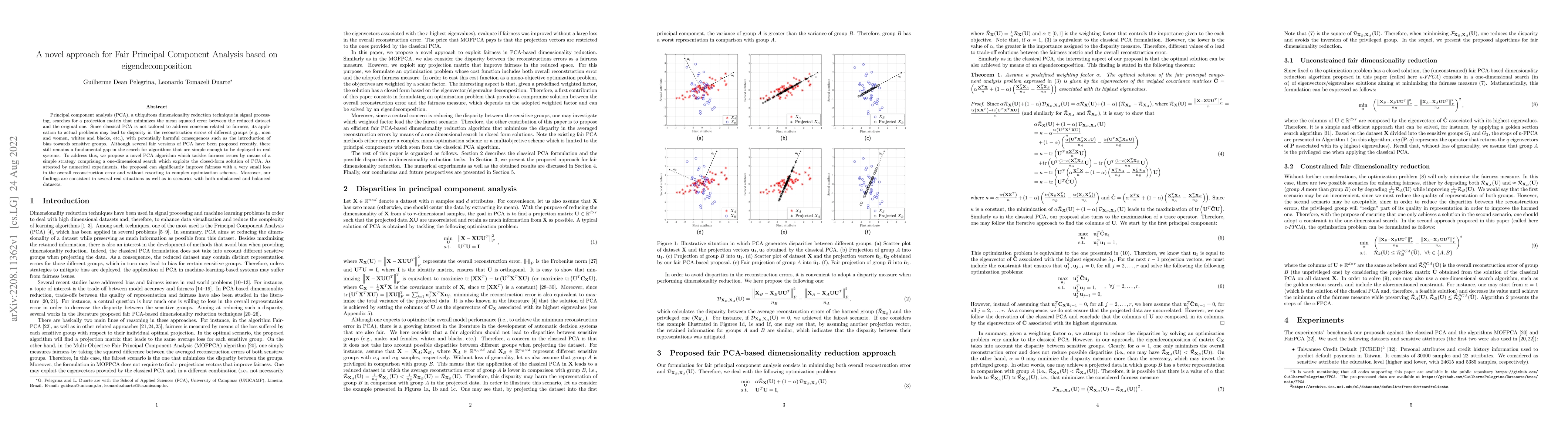 Thumbnail for A novel approach for Fair Principal Component Analysis based on
  eigendecomposition