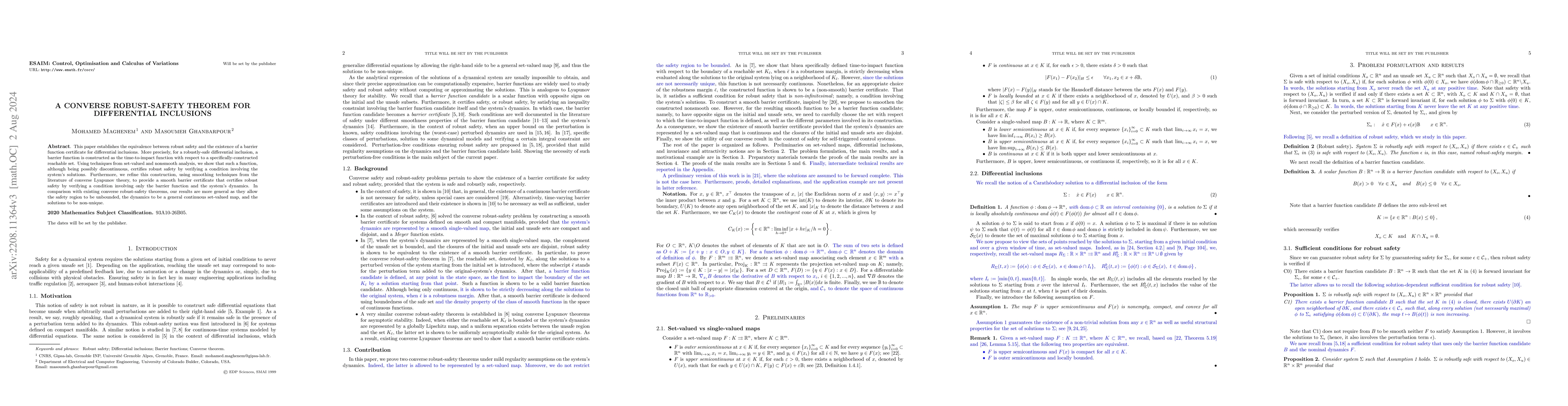 Thumbnail for A Converse Robust-Safety Theorem for Differential Inclusions