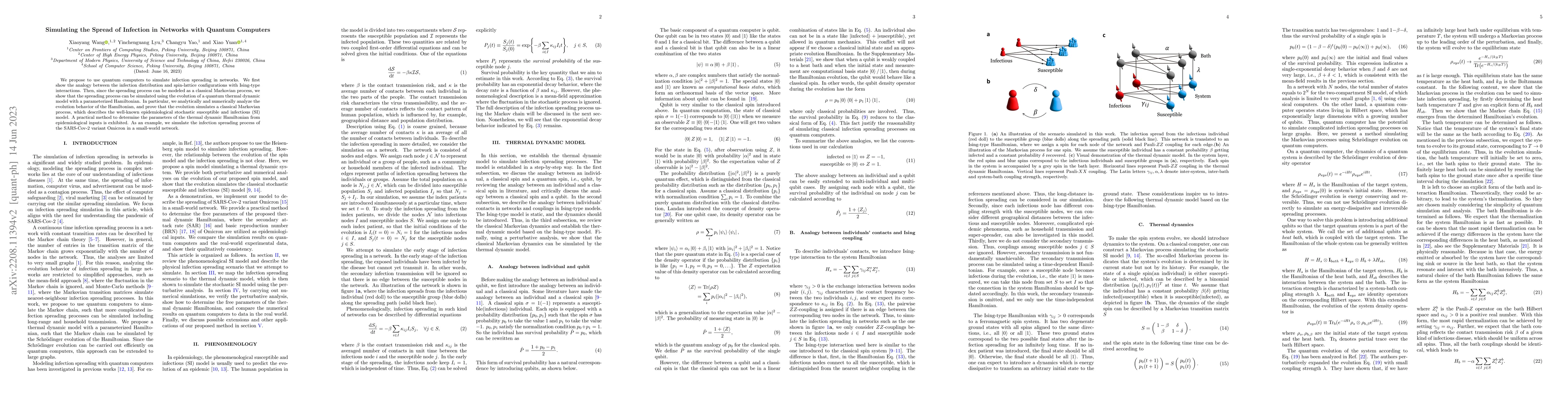 Thumbnail for Simulating the Spread of Infection in Networks with Quantum Computers