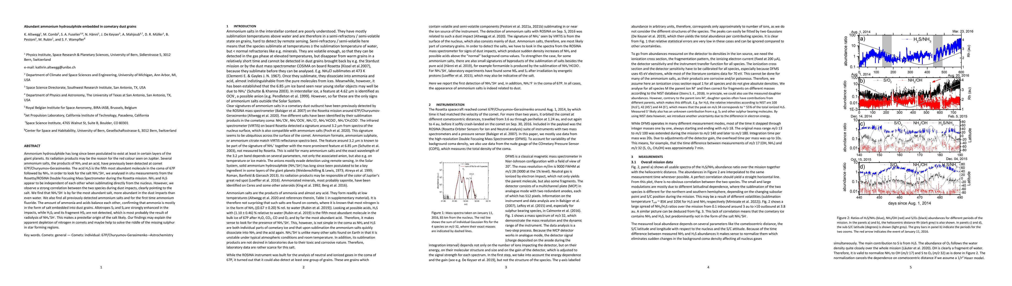 Thumbnail for Abundant ammonium hydrosulphide embedded in cometary dust grains