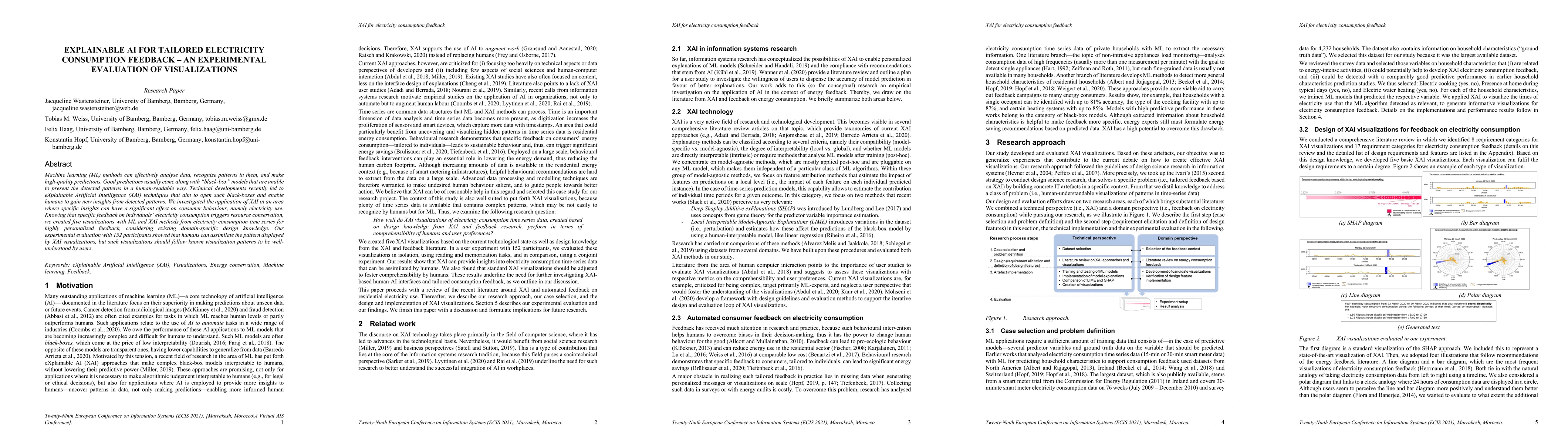 Thumbnail for Explainable AI for tailored electricity consumption feedback -- an
  experimental evaluation of visualizations
